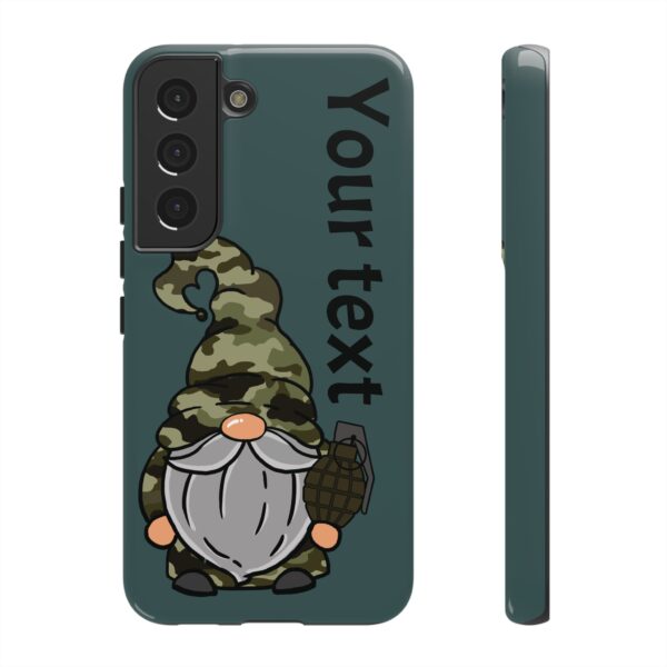 Funny Military Gnome Phone Case - Image 3