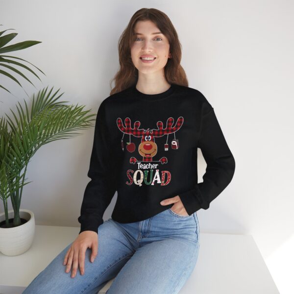 Teacher Squad Holiday Sweatshirt - Image 4