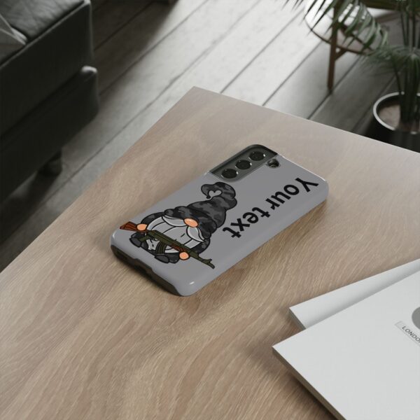 Funny Military Gnome Phone Case - Image 4