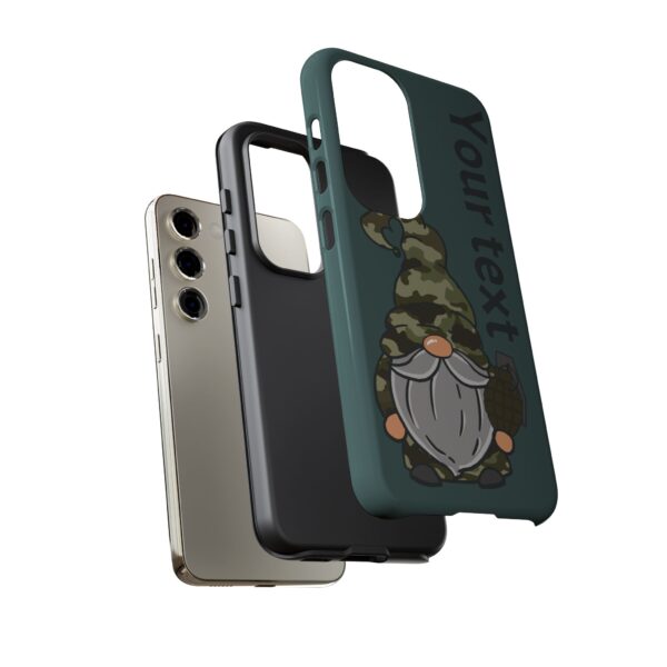 Funny Military Gnome Phone Case - Image 5