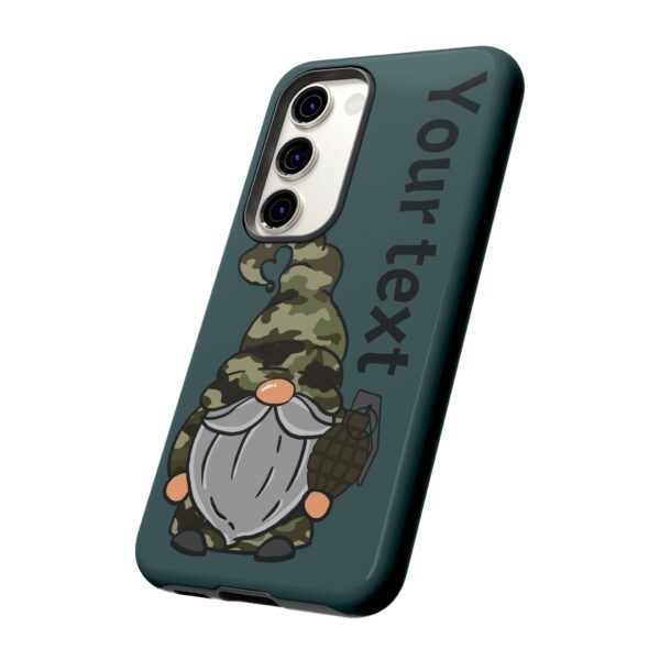 Funny Military Gnome Phone Case - Image 4