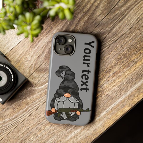 Funny Military Gnome Phone Case - Image 8